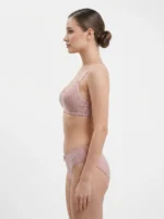 Seamless Pinstripe Active Lingerie Set - Image 3