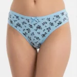 Elegant Chestnut Cotton Bikini with Classic Satin Bow