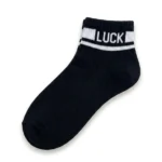 Women's Sporty "Luck" Varsity Striped Ankle Socks
