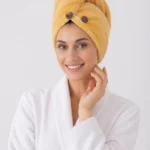 Women's Plush Coral Quick-Dry Hair Towel Wrap