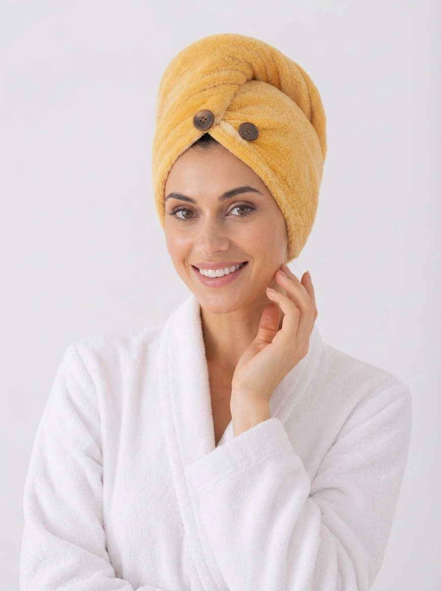 Change_image_dimensions_202607140130 Women's Plush Coral Quick-Dry Hair Towel Wrap - Image 1