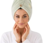 Women's Plush Sun-Embroidery Quick-Dry Hair Towel Wrap