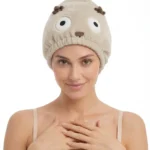 Women's Plush Cartoon Snail Quick-Dry Hair Towel Cap