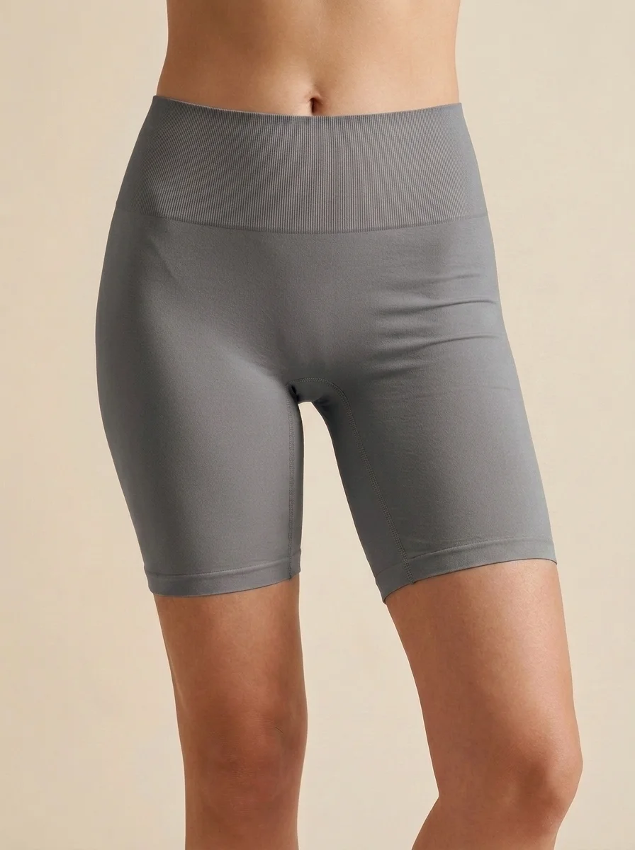Women's Cotton-Blend Long-Leg Safety Shorts - Image 1