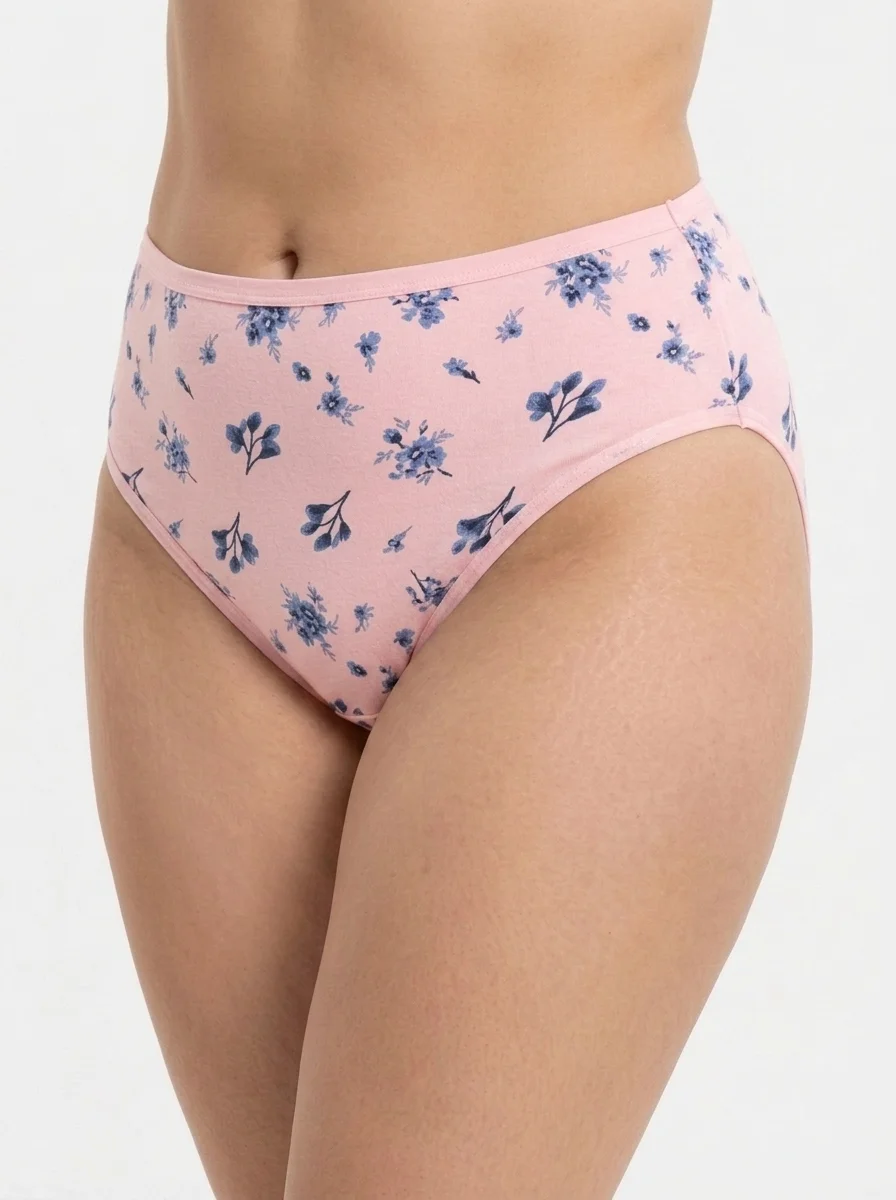 Change_underwear_fabric_color_pink_202607300114 High-Rise Cotton Brief - Image 1