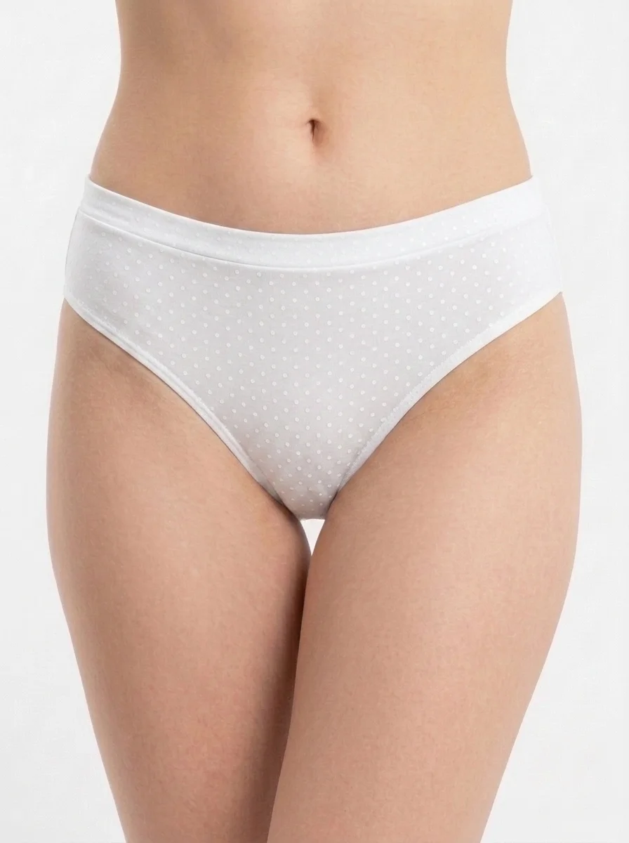 Change_underwear_fabric_color_white_202607300128 Midnight Meadow Floral Cotton Bikini Brief - Image 1
