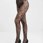 Women's Intricate Floral Lace & Fishnet Patterned Tights