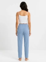 Women's Ribbed Elastic-Waist Casual Lounge Pants - Image 2