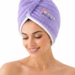 Women's Plush Space-Embroidery Quick-Dry Hair Towel Wrap