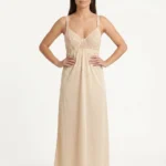 Women's Cotton Lace-Trim Maxi Nightgown Slip