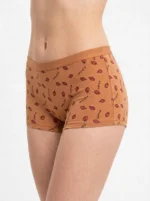 Women's Sporty Strawberry Print Cotton Boy Short Panties - Image 3