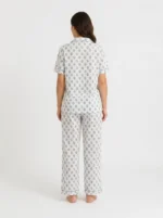 Cornflower Sprig Cotton Pajama Set - Image 2