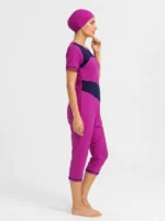 Magenta Wave Comfort Modest Swimwear Set - Image 3