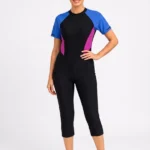 Azure Crest Summer Modest Swimwear Set