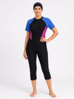 Azure Crest Summer Modest Swimwear Set