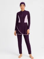 Amethyst Contour Modest Swimwear Set