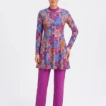 Magenta Mandala Modest Swimwear Set