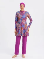 Magenta Mandala Modest Swimwear Set