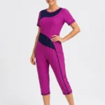 Magenta Wave Comfort Modest Swimwear Set