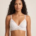 Lace Mesh-Trim Triangle Bralette