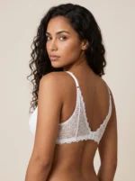 Lace Mesh-Trim Triangle Bralette - Image 2