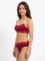 Women's Sporty "SUCH CUTE" Contrast-Trim Athleisure Set - Image 2