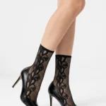 Andrea Women's Sexy Lace Mesh Socks