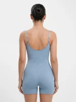 Seamless Ribbed Active Training Bodysuit - Image 2