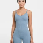 Seamless Ribbed Active Training Bodysuit