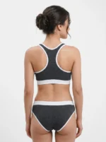 Seamless Contrast Trim Active Lingerie Set - Image 2