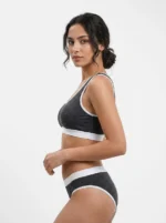 Seamless Contrast Trim Active Lingerie Set - Image 3