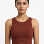 Premium Seamless Ribbed Halter Bralette
