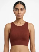 Premium Seamless Ribbed Halter Bralette