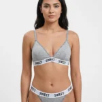 Seamless Typographic Active Lingerie Set