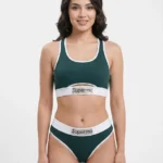 Seamless Contrast Trim Active Lingerie Set