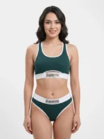 Seamless Contrast Trim Active Lingerie Set