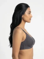 Women's Comfort Bra with Micro-Mesh Overlay and Tassel Trim - Image 3