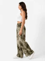 Women's Wide-Leg Tie-Dye Abstract Casual Trousers - Image 3