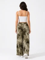 Women's Wide-Leg Tie-Dye Abstract Casual Trousers - Image 2