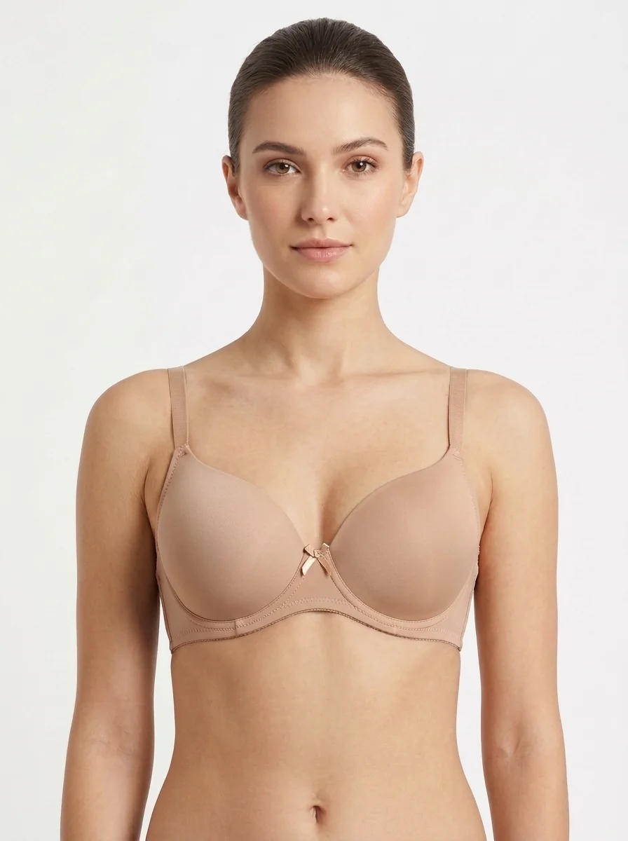 Model_wearing_light_purple_bra_202609081033 Push-Up Perfect Shape Smooth Bra - Image 1