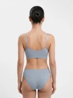 Seamless Geometric Textured Active Lingerie Set - Image 2