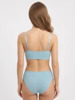 Women's Sporty Ribbed Seamless Bralette & Brief Athleisure Set - Image 2