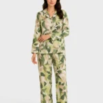 Sage Meadow Abstract Cotton Pajama Set