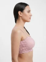 Premium Stretch Floral Lace Tube Bra - Image 3