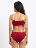 Women's Sporty "SUCH CUTE" Contrast-Trim Athleisure Set - Image 3