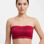 Premium Strapless Floral Lace Bandeau Bra
