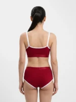 Seamless Contrast Panel Active Lingerie Set - Image 2
