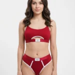 Seamless Contrast Panel Active Lingerie Set