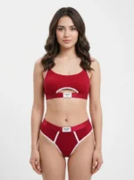 Seamless Contrast Panel Active Lingerie Set