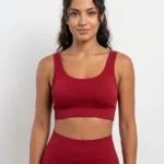 Crimson Scarlet Ribbed Seamless Set
